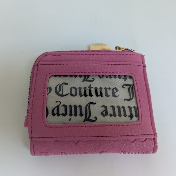 Juicy Couture Pink Embossed Wallet with Heart Charm - Picture 7 of 9